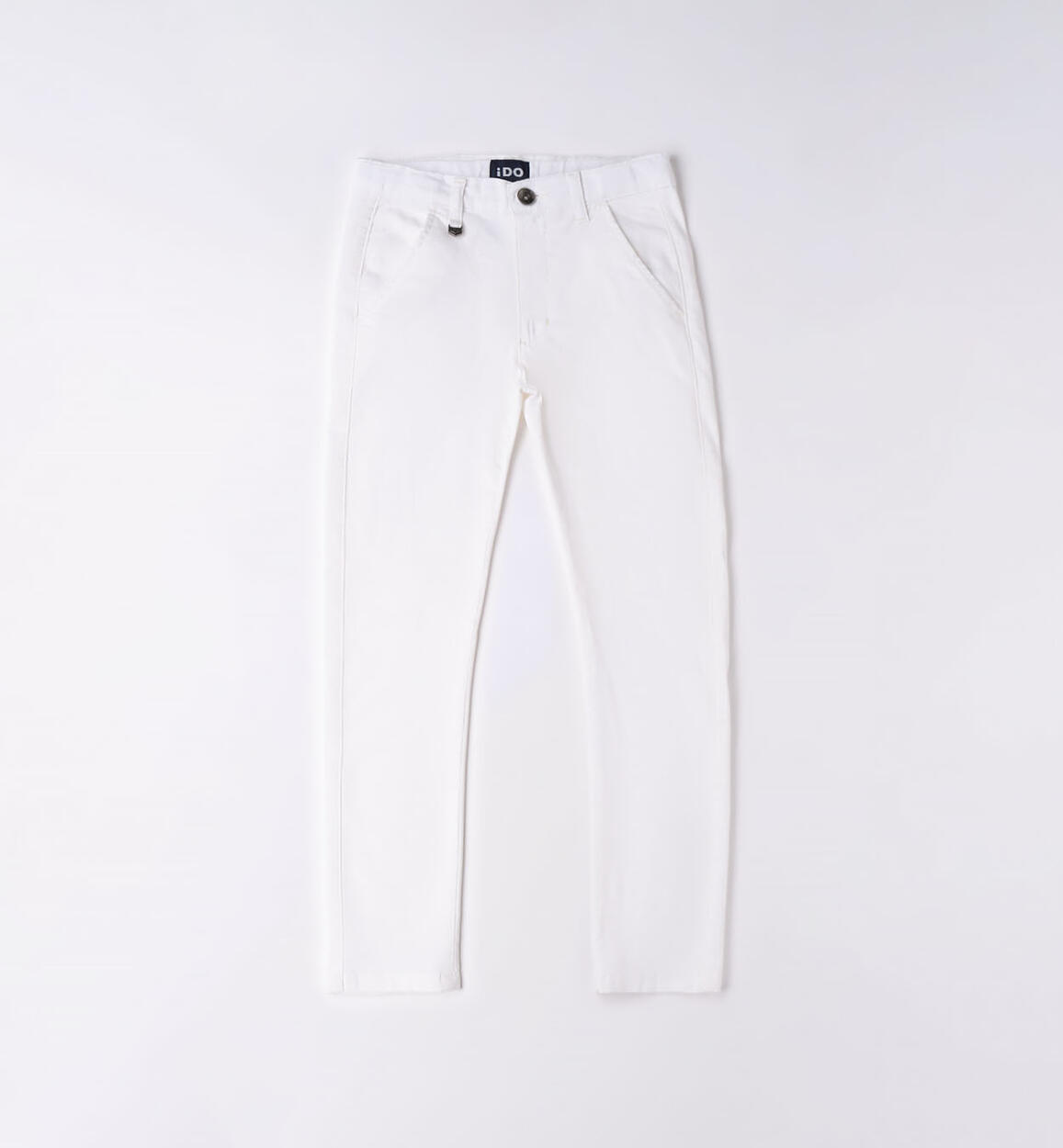 Pantalone slim fit ragazzo BIANCO iDO