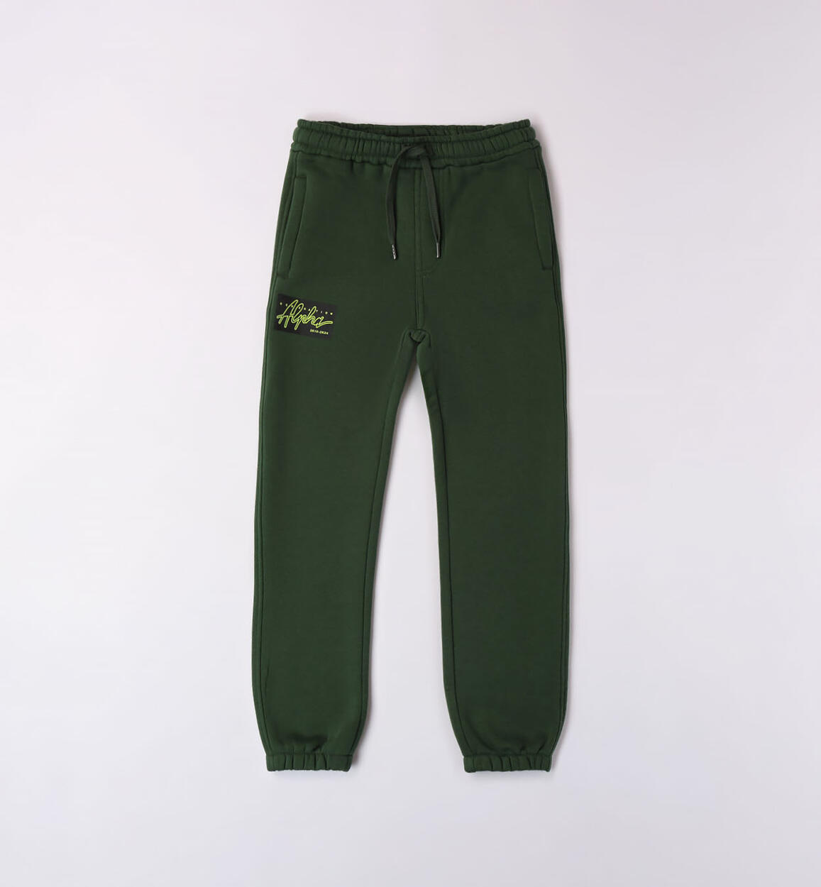 Pantalone tuta con stampa ragazzo VERDE iDO