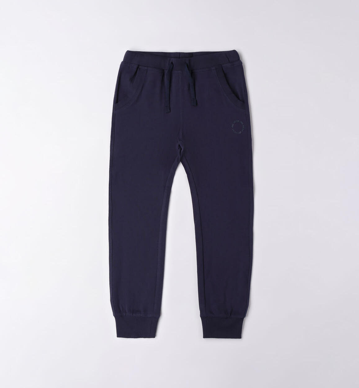 Pantalone tuta tinta unita ragazzo BLU iDO