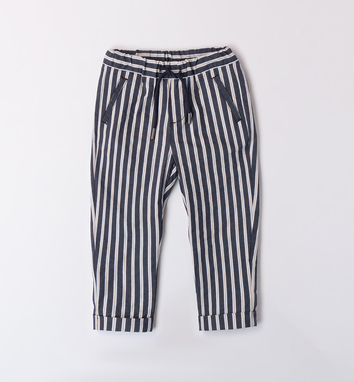 Pantaloni a righe bambino BLU Sarabanda