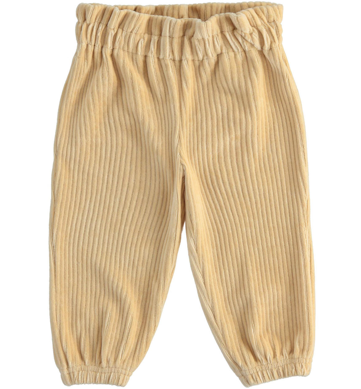 Pantaloni bambina in ciniglia BEIGE iDO