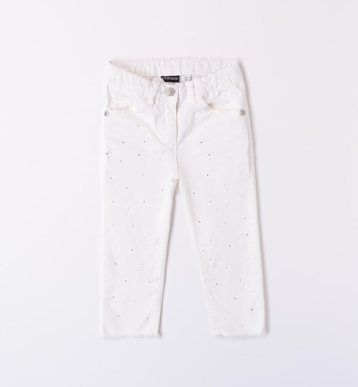 Pantaloni bianchi bambina BIANCO Sarabanda