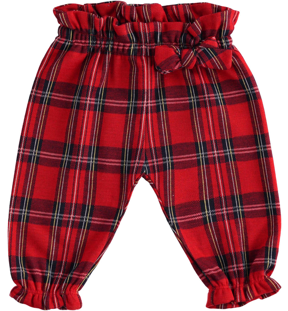 Pantaloni bimba fantasia check ROSSO iDO