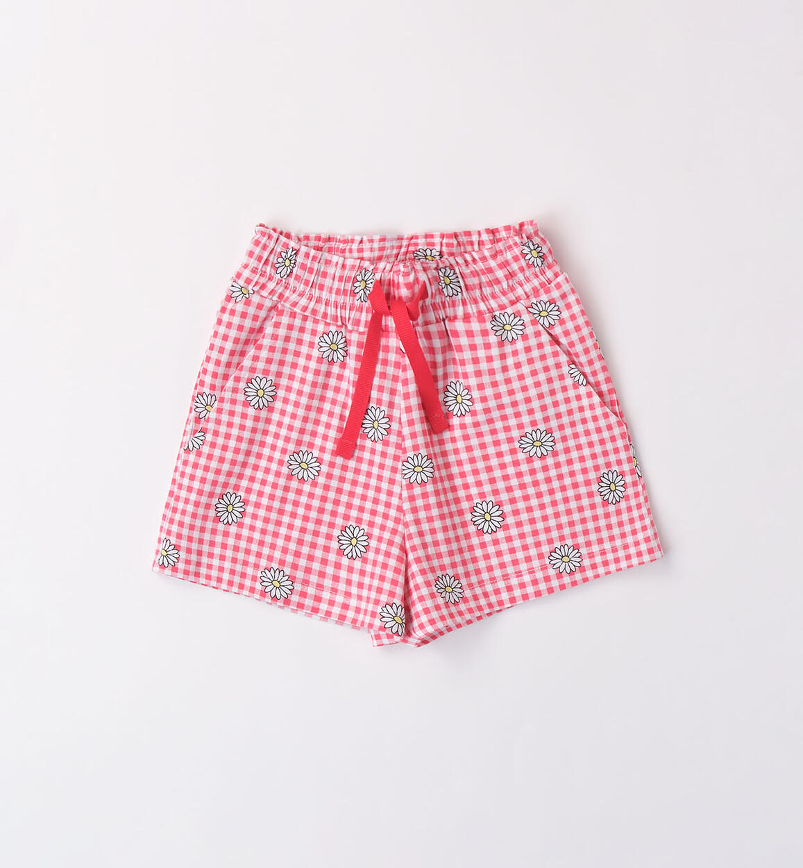 Girls' floral shorts RED iDO