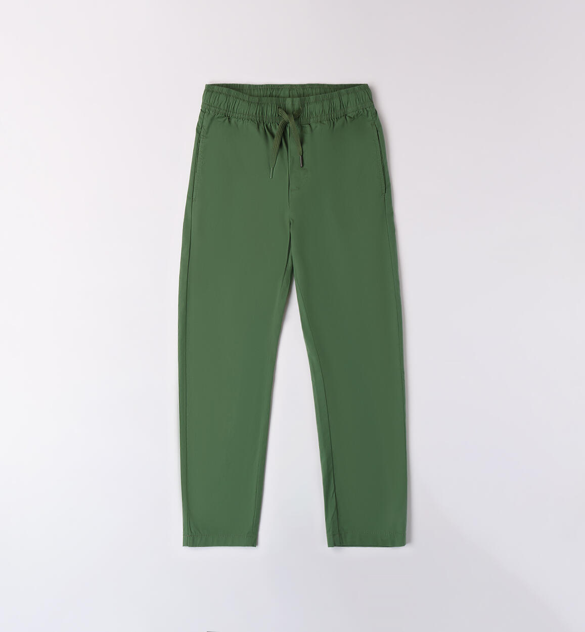 Boys' relaxed fit trousers GREEN iDO