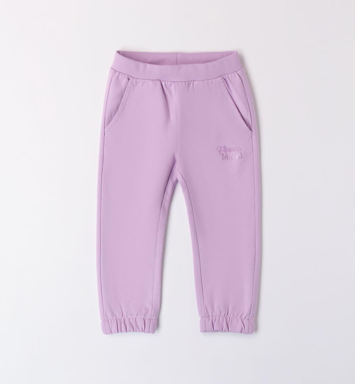 Girls' lilac tracksuit bottoms  VIOLET iDO