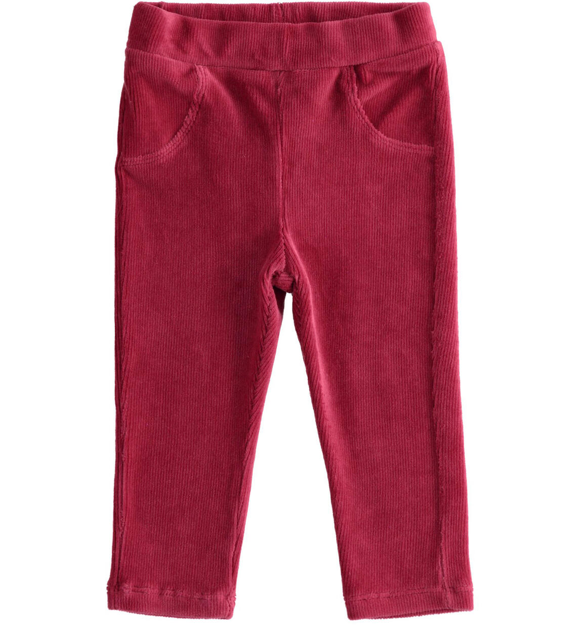 Pantaloni velluto bambina ROSA iDO