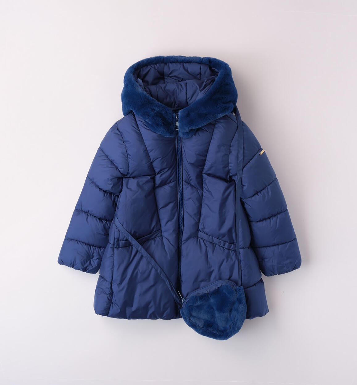 Sarabanda winter down jacket for girls from 3 to 8 years BLUE Sarabanda