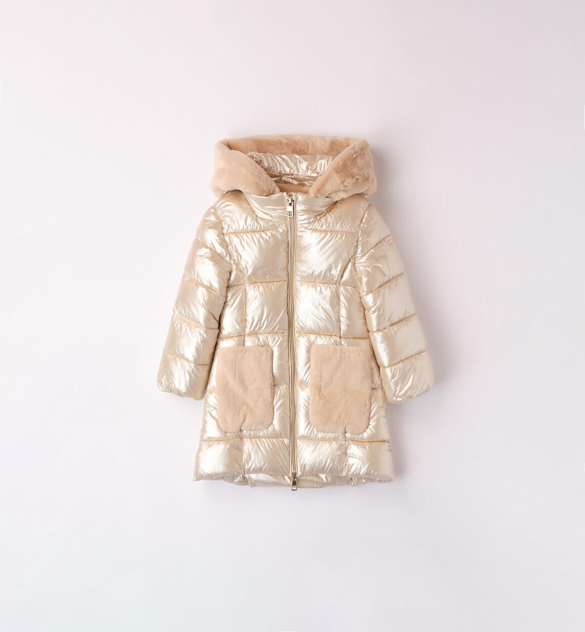 Piumino perlato per bambina BEIGE iDO