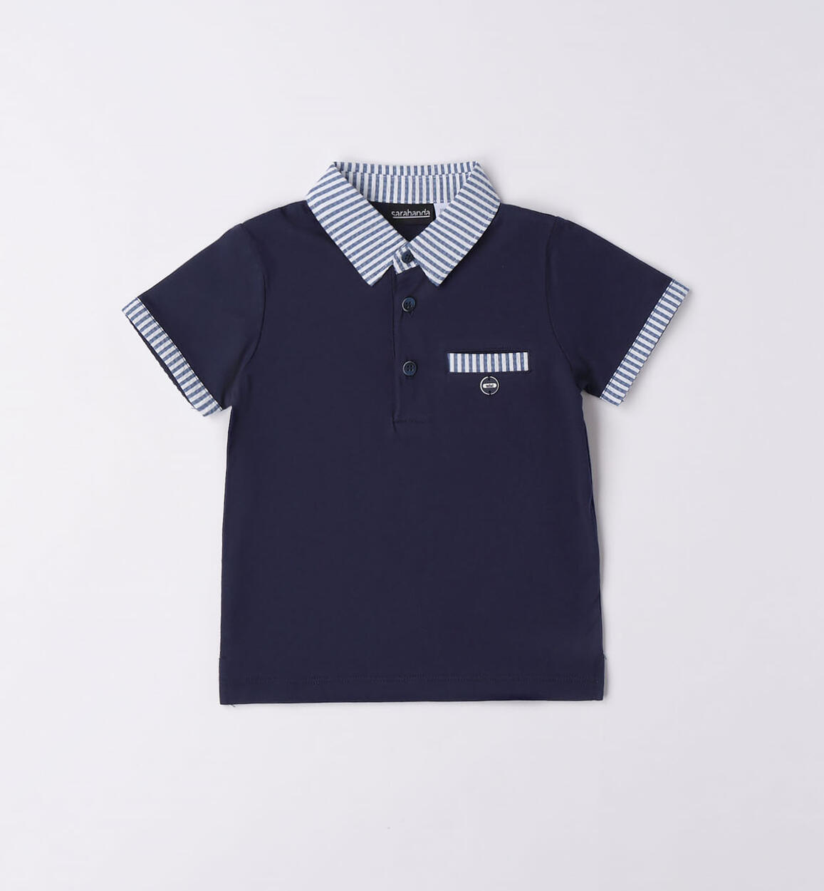 Polo bambino 100% cotone BLU Sarabanda