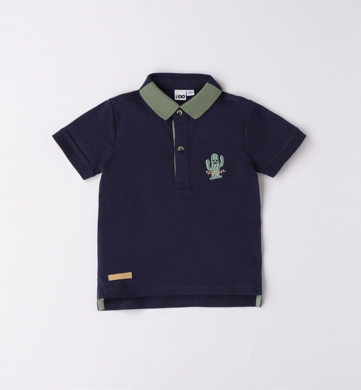 Polo bambino cactus BLU iDO