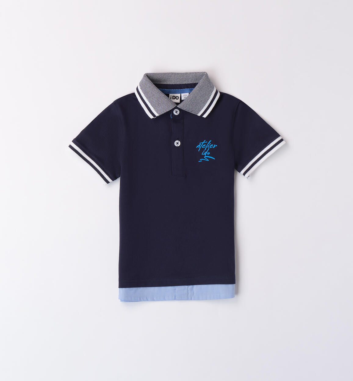 Polo blu per bambino BLU iDO