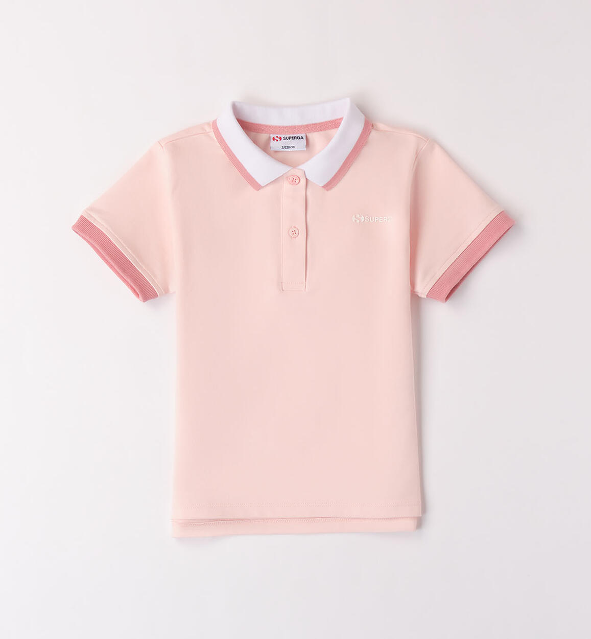 Superga Polo Shirt for Girls PINK SUPERGA