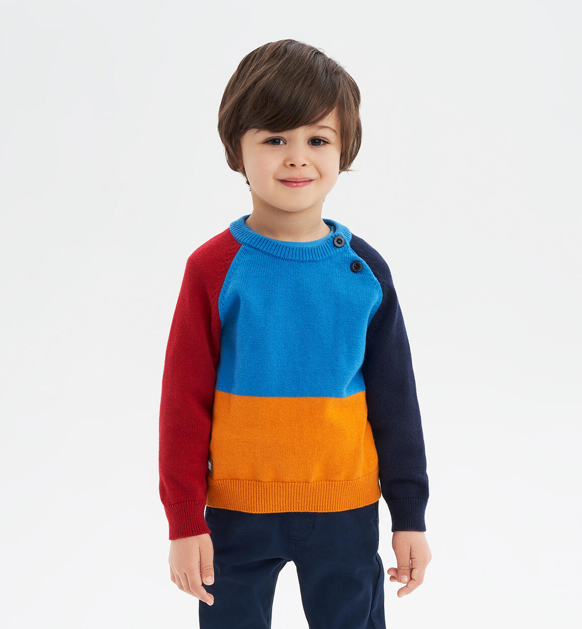 Pullover bambino multicolor AZZURRO iDO