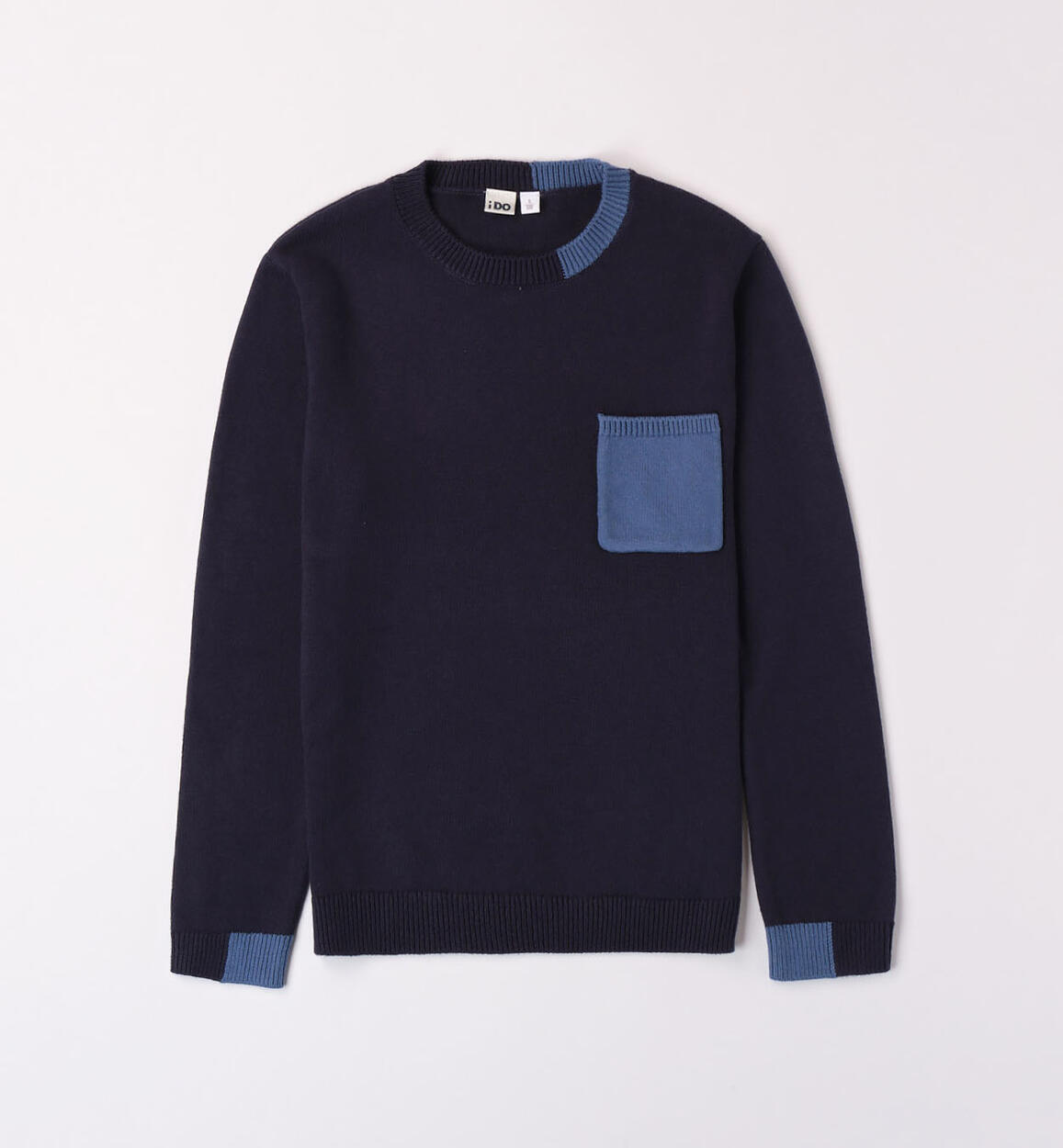 Pullover con taschino ragazzo BLU iDO