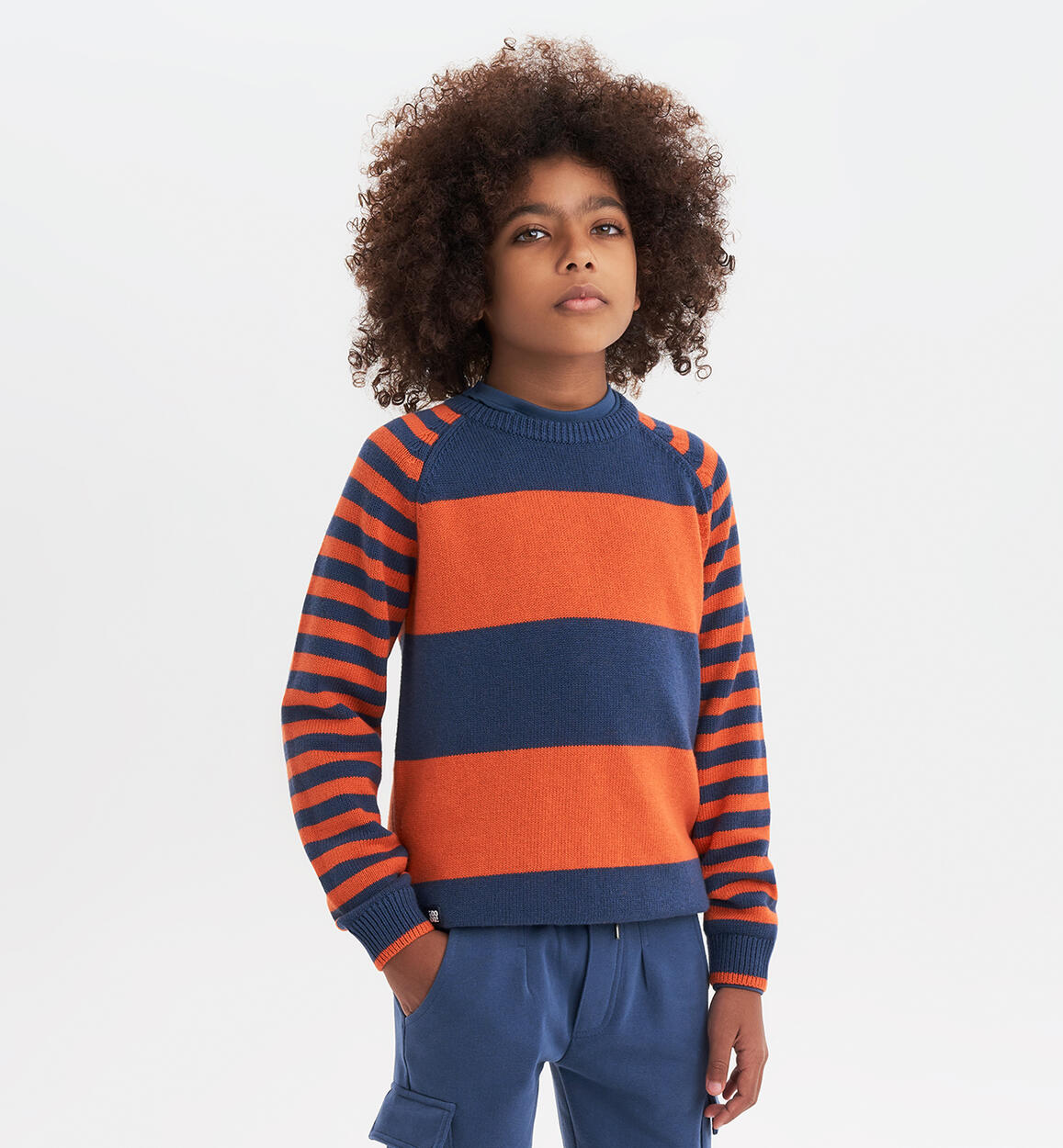 Pullover ragazzo multicolor BLU iDO