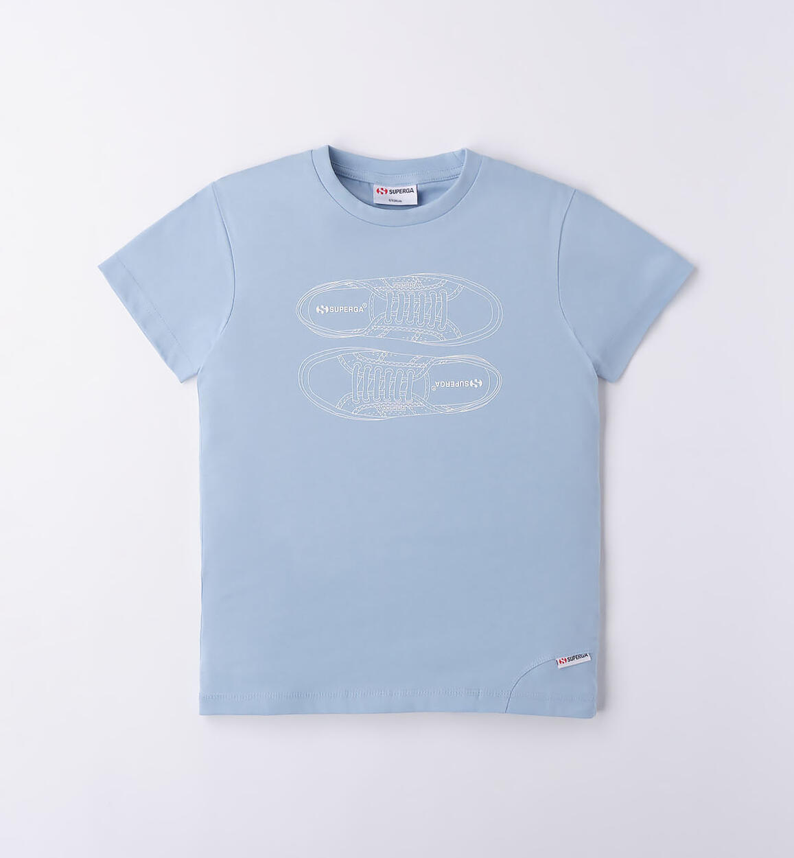 T-shirt Superga 100% cotone BLU SUPERGA