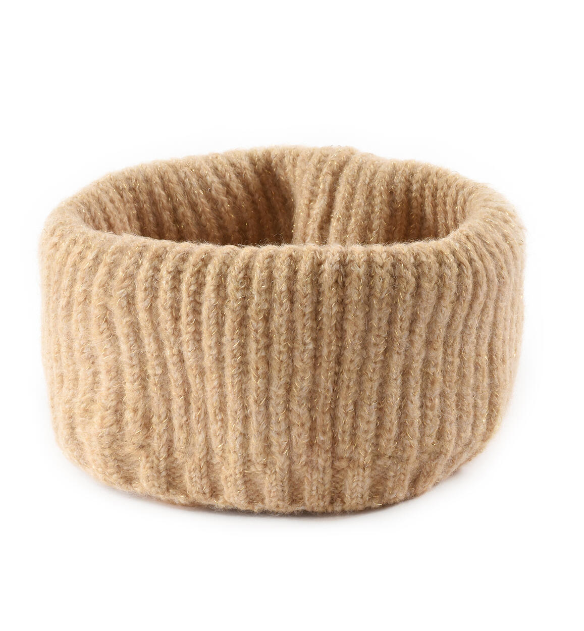 Sciarpa ad anello bambina in tricot BEIGE iDO