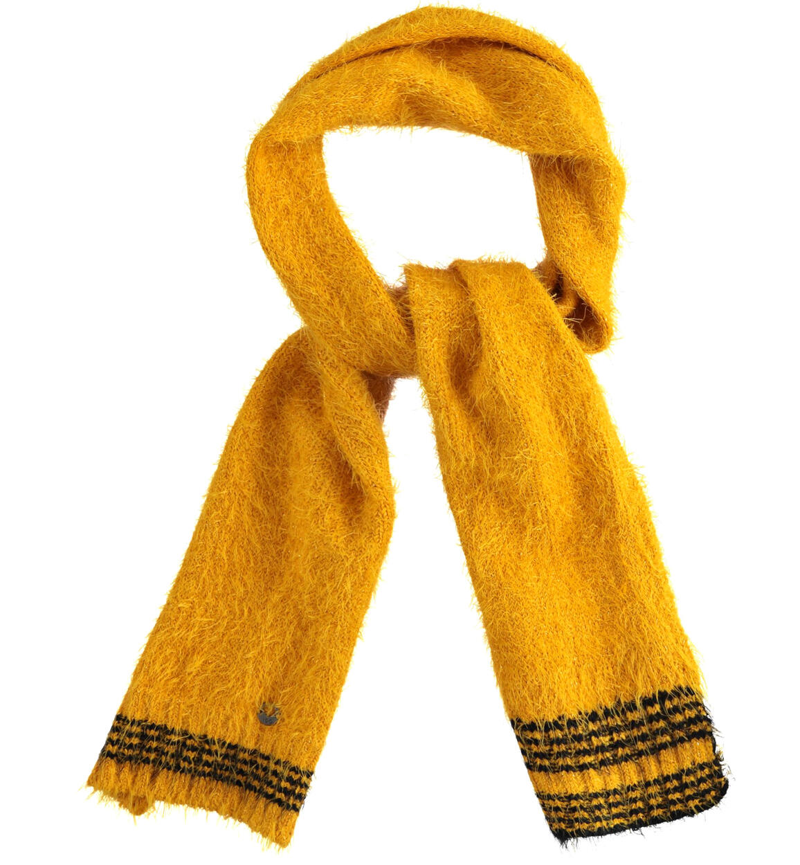 Sciarpa in tricot a filato lungo con lurex GIALLO iDO