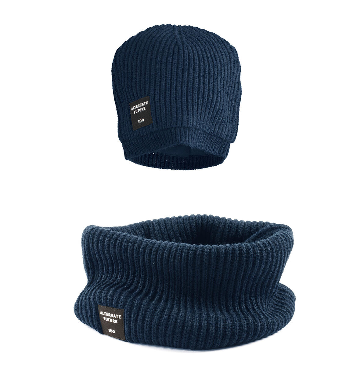 Set cappello e sciarpa bambino BLU iDO