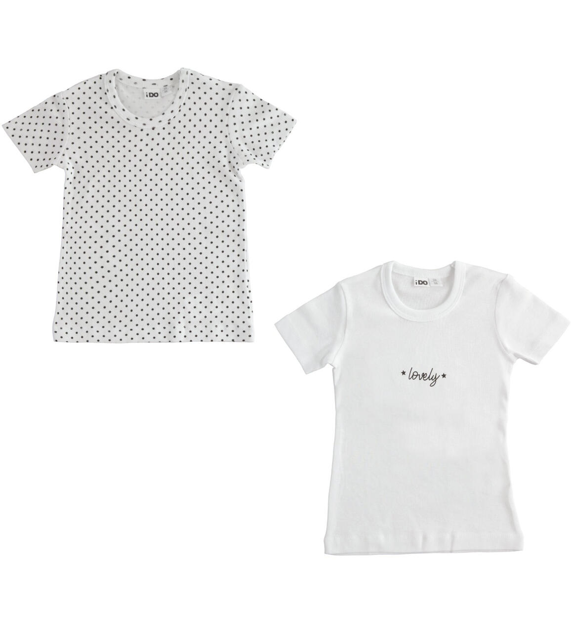 Set magliette intime bambina BIANCO iDO