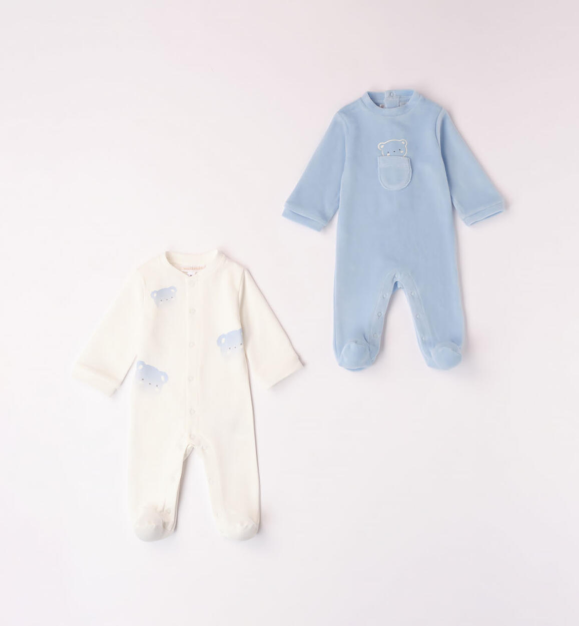 Set pigiami neonato AZZURRO Minibanda