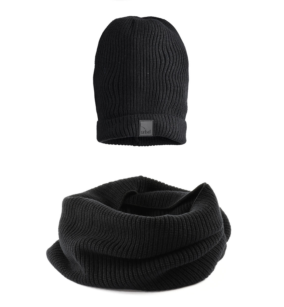 Set ragazzo sciarpa e cappello NERO Sarabanda