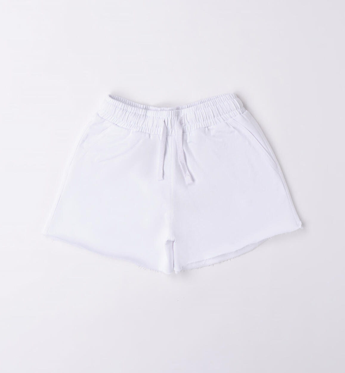 Short ragazza in felpa BIANCO iDO