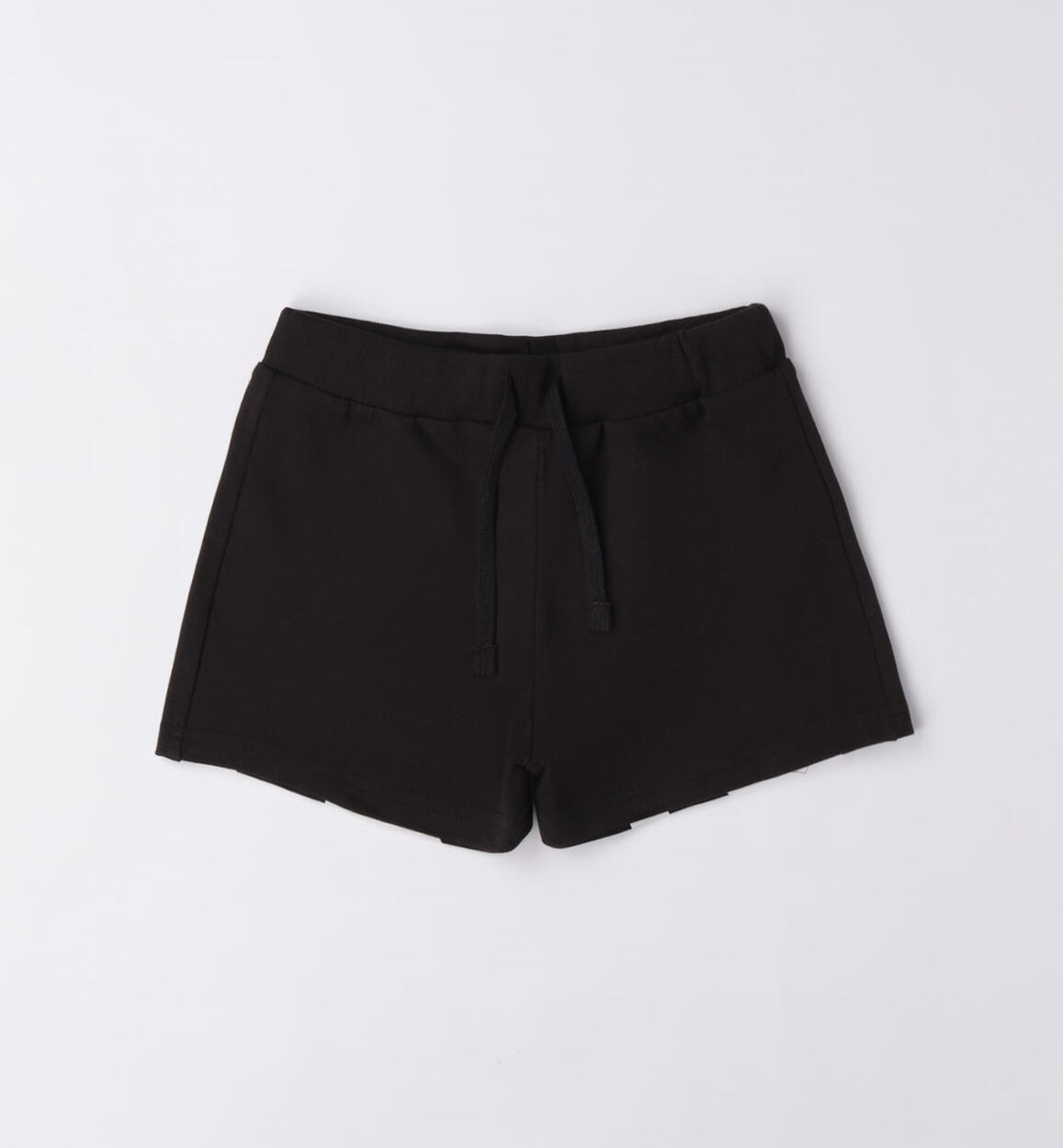 Shorts 100% cotone ragazza NERO iDO