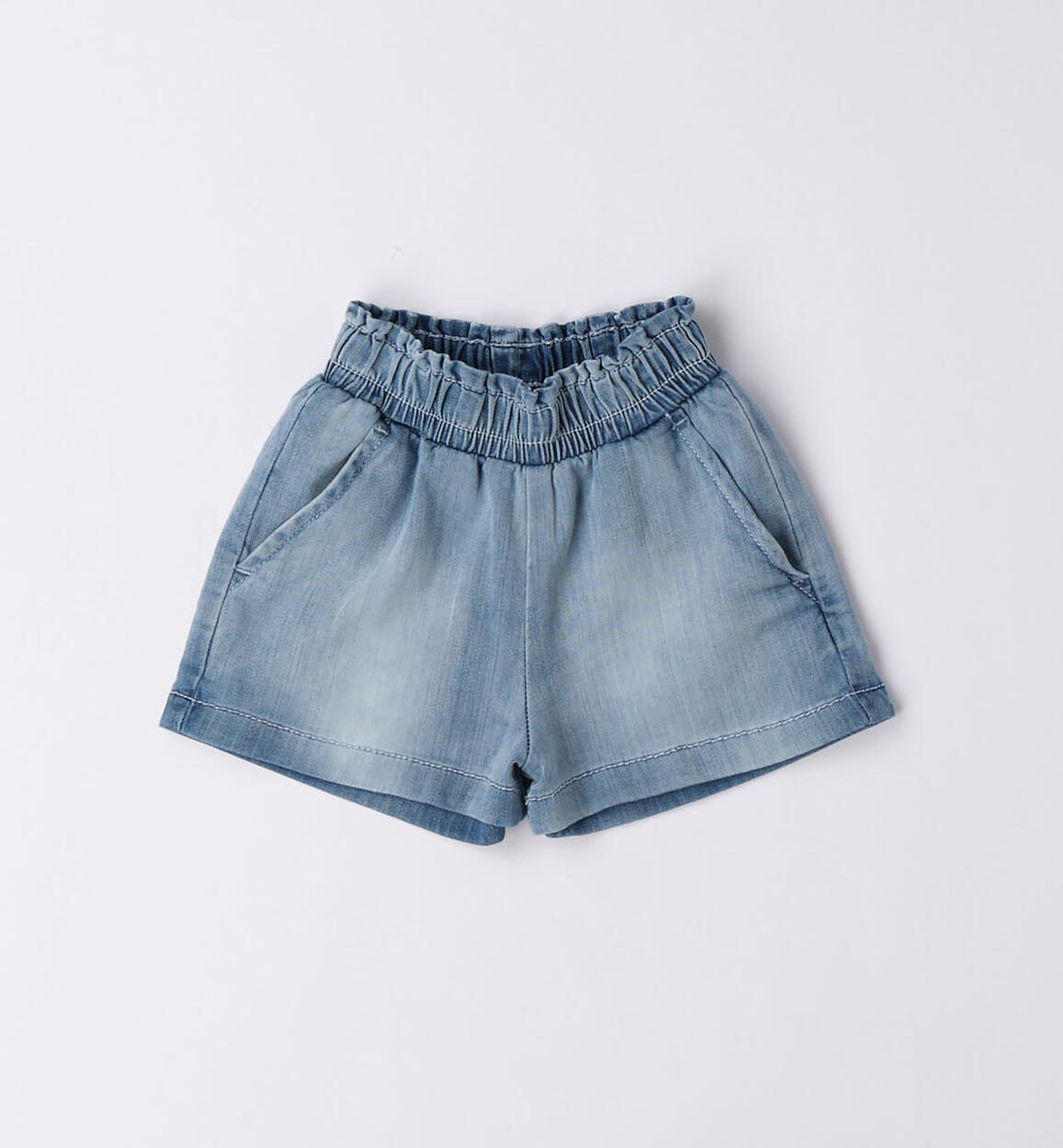 Shorts bambina in denim BLU iDO