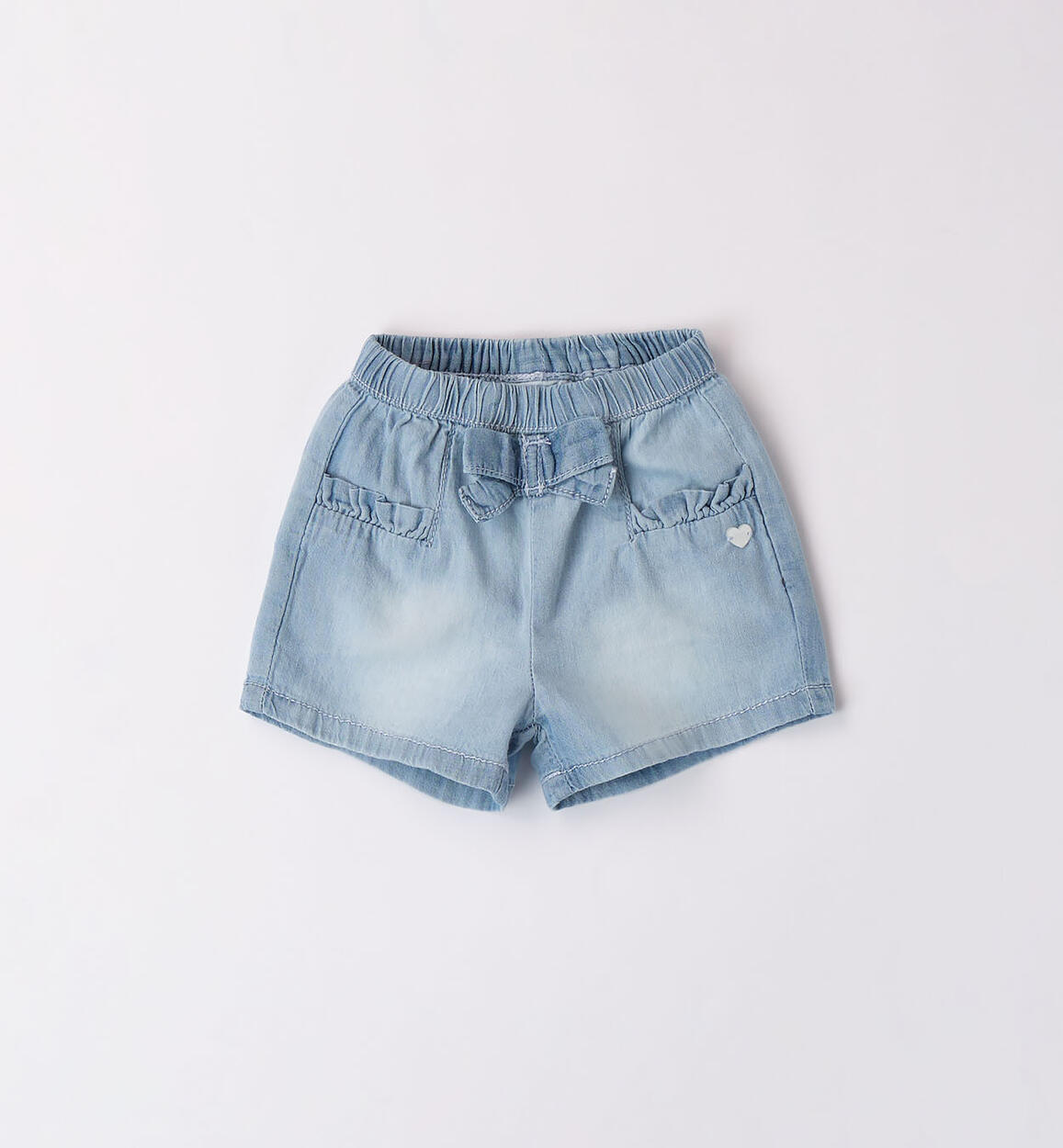 Shorts in denim per bimba BLU Minibanda