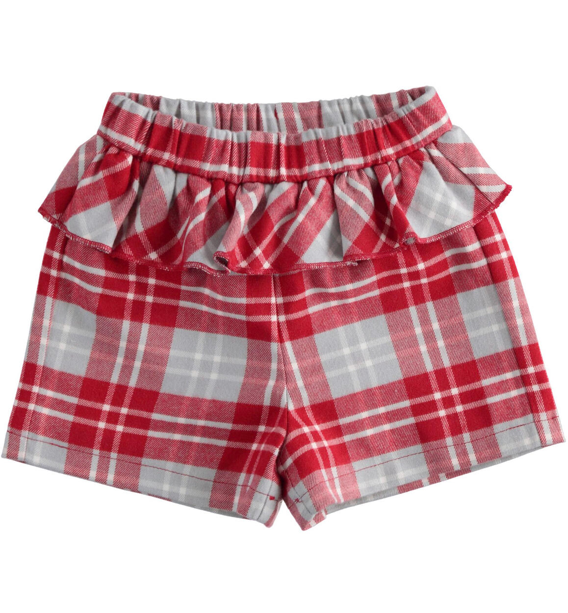 Shorts neonata fantasia check ROSSO Minibanda