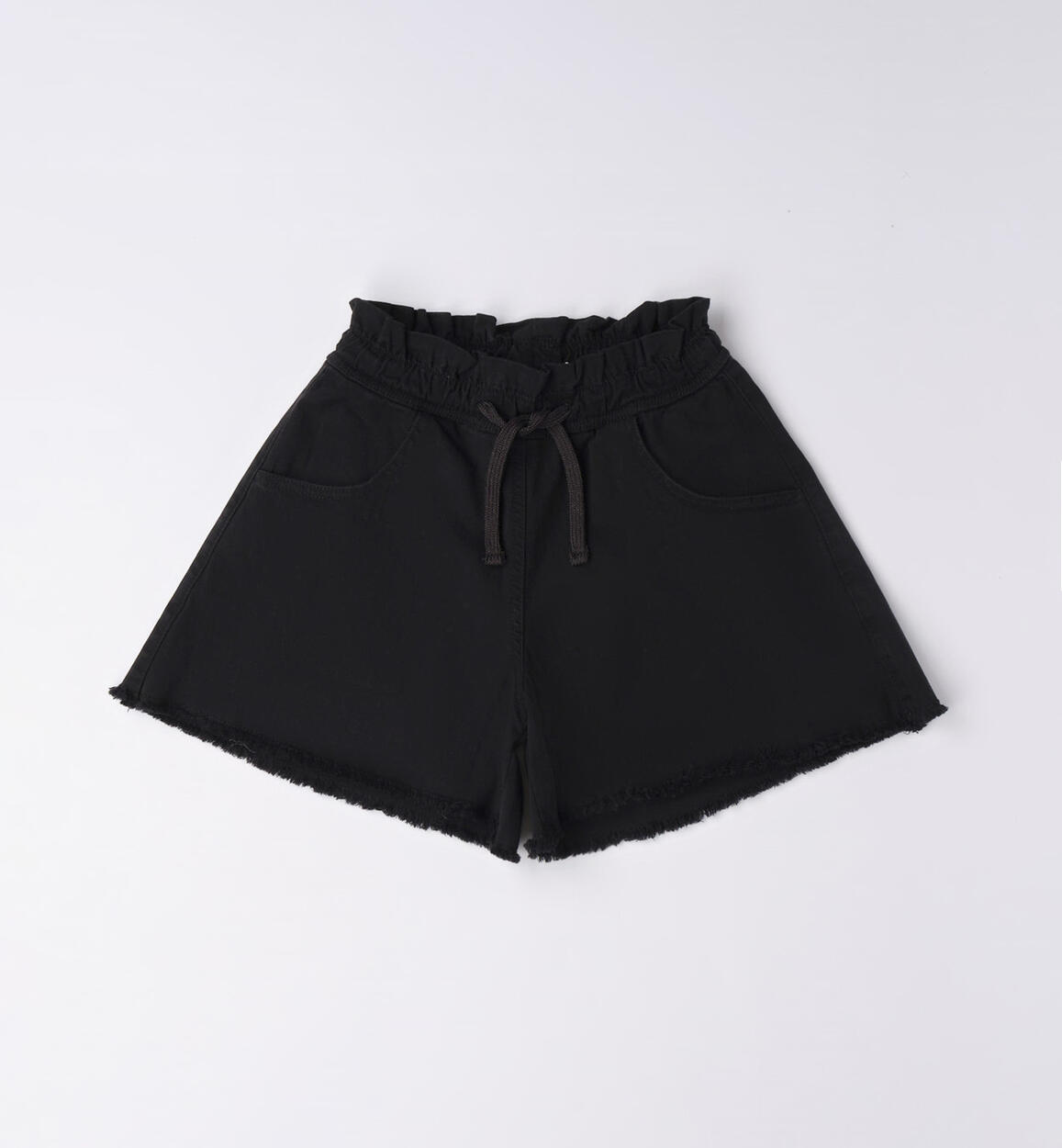 Shorts ragazza ampio NERO iDO