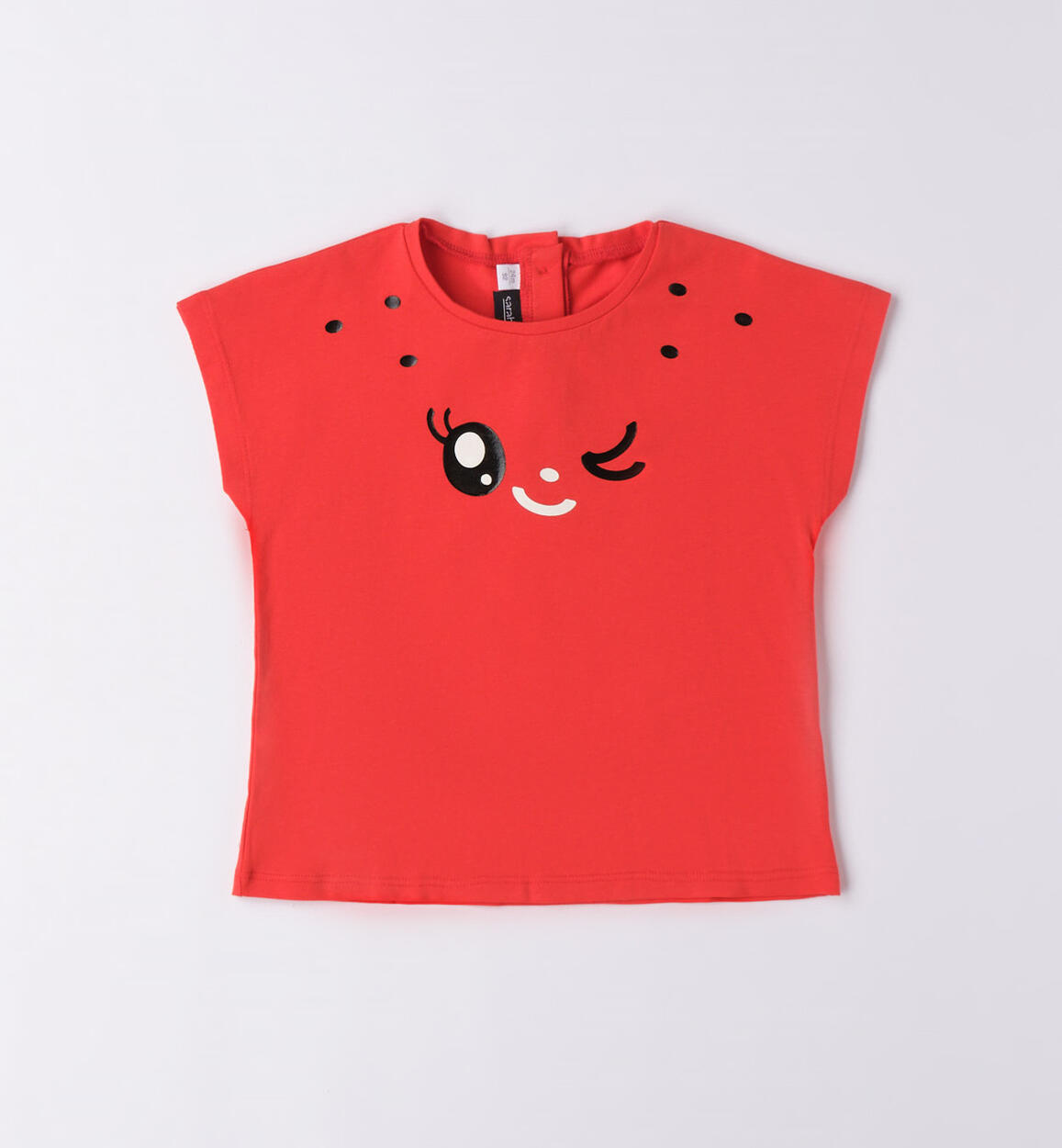 Simpatica t-shirt bambina ROSSO Sarabanda