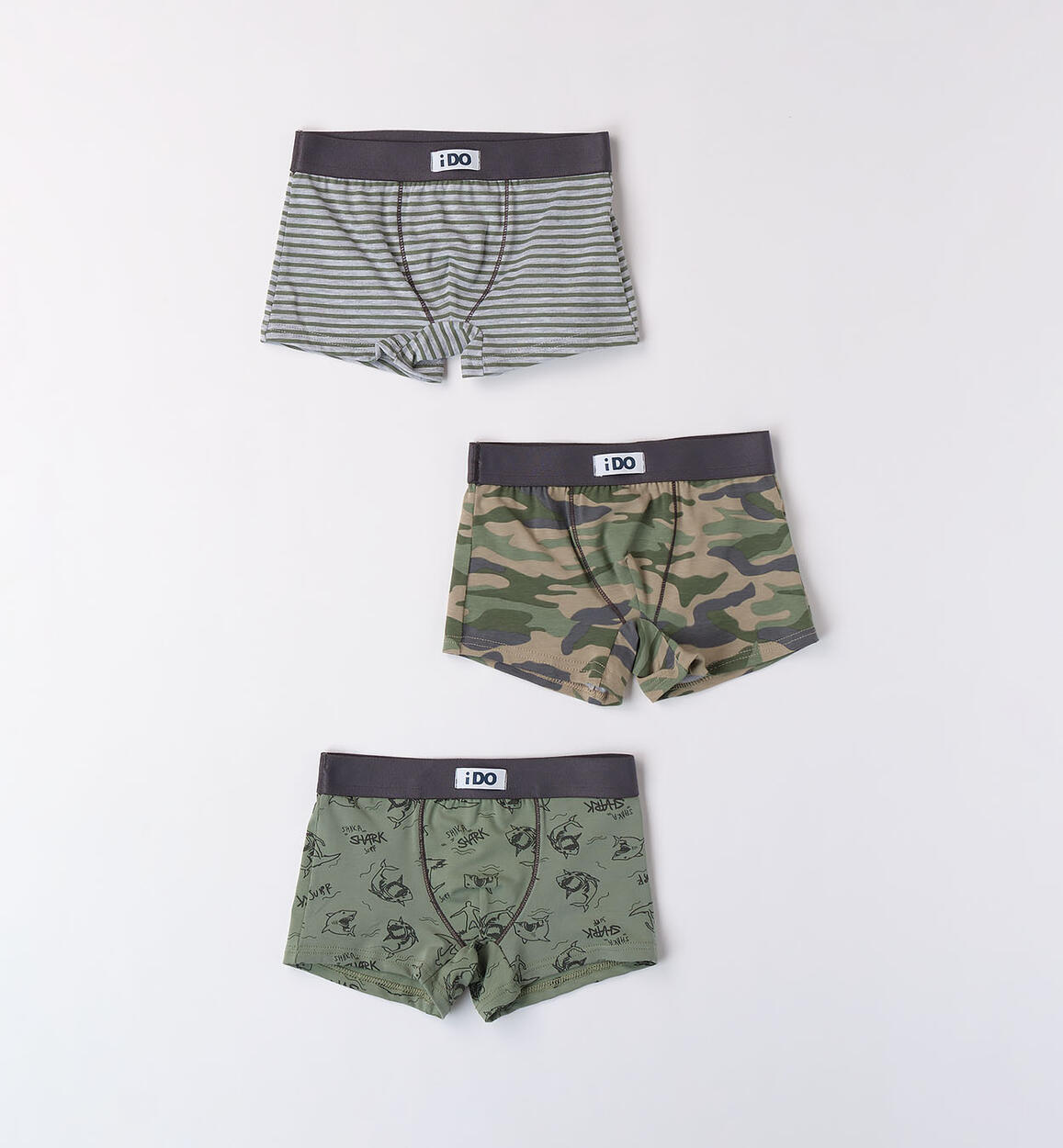 Boys' boxer briefs GREEN iDO