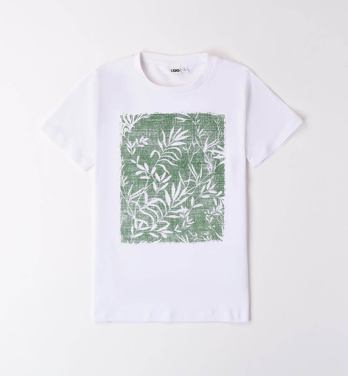 Boys' 100% cotton T-shirt WHITE iDO