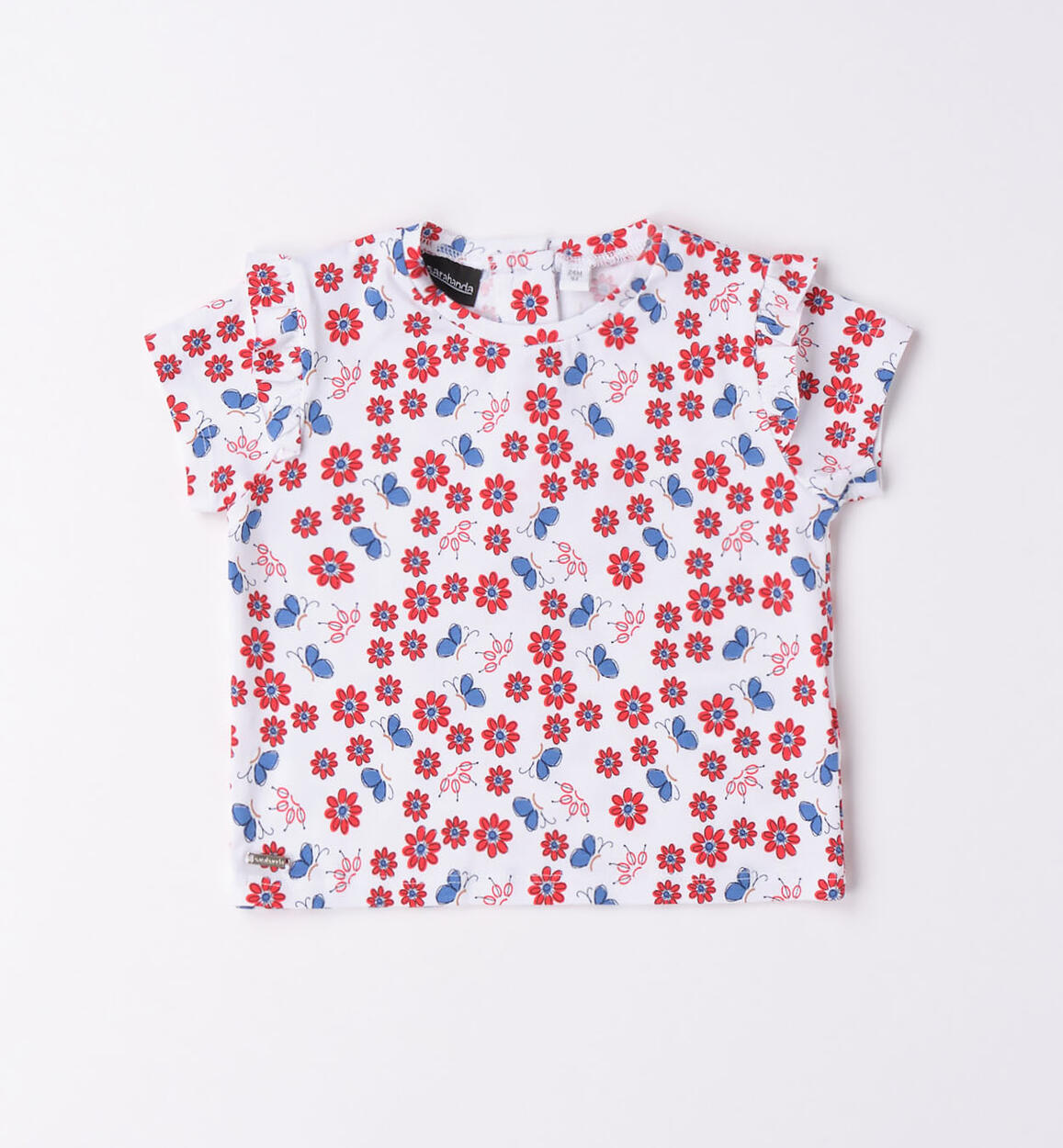 T-shirt a fiori bambina BIANCO Sarabanda