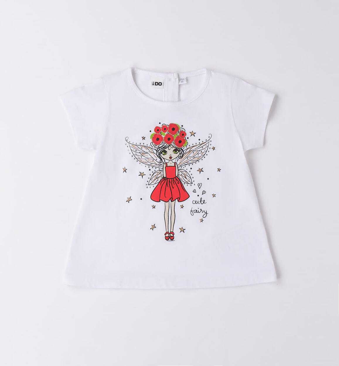 T-shirt bambina colori vari BIANCO iDO