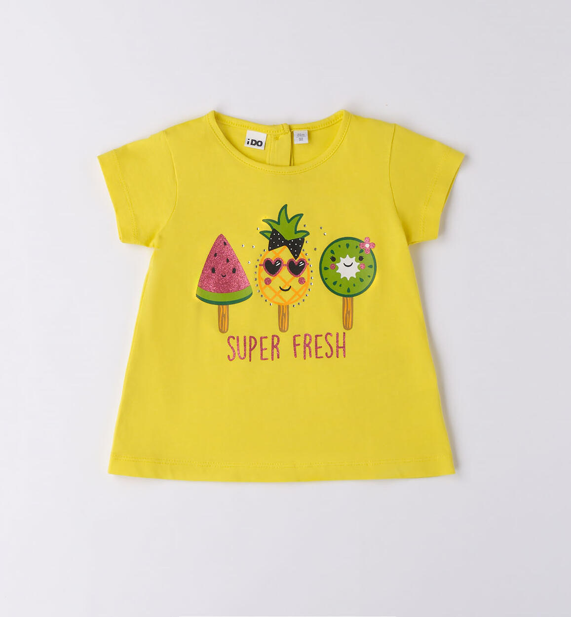 T-shirt bambina colori vari GIALLO iDO