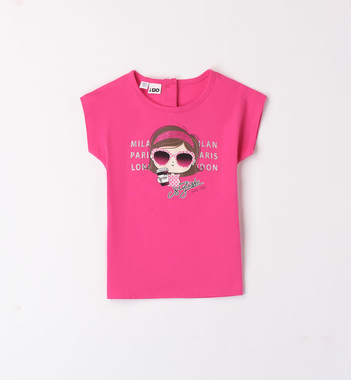 T-shirt bambina fucsia FUCSIA iDO