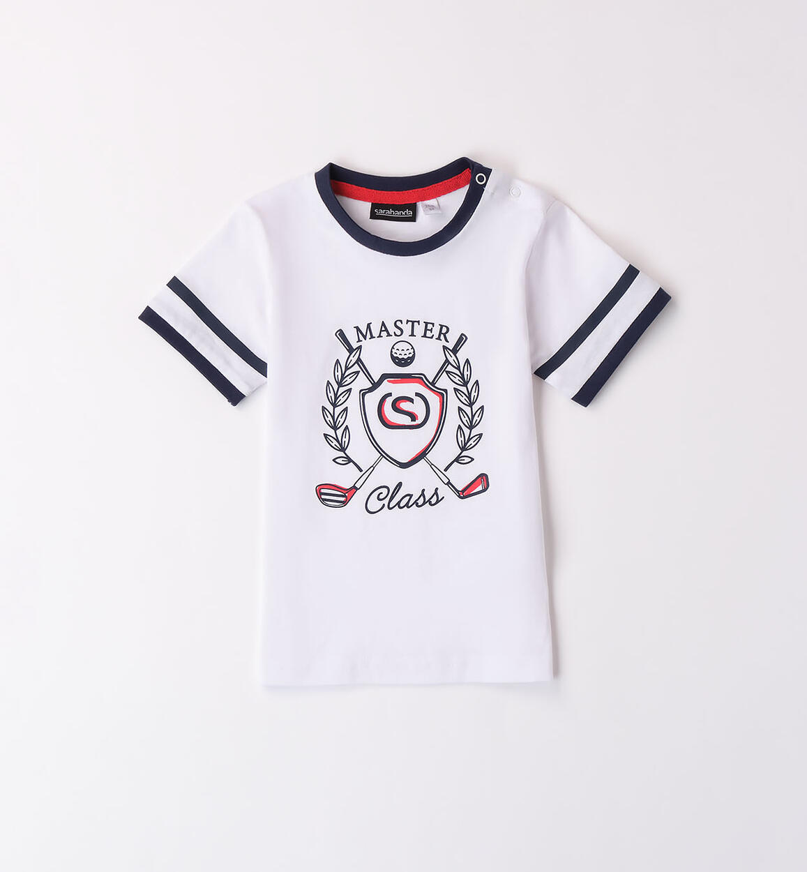 T-shirt bambino 100% cotone BIANCO Sarabanda