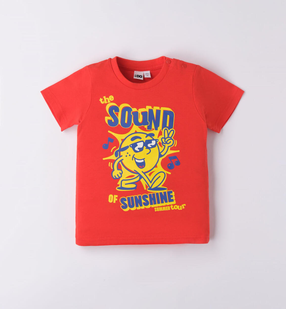 T-shirt bambino stampa grande ROSSO iDO