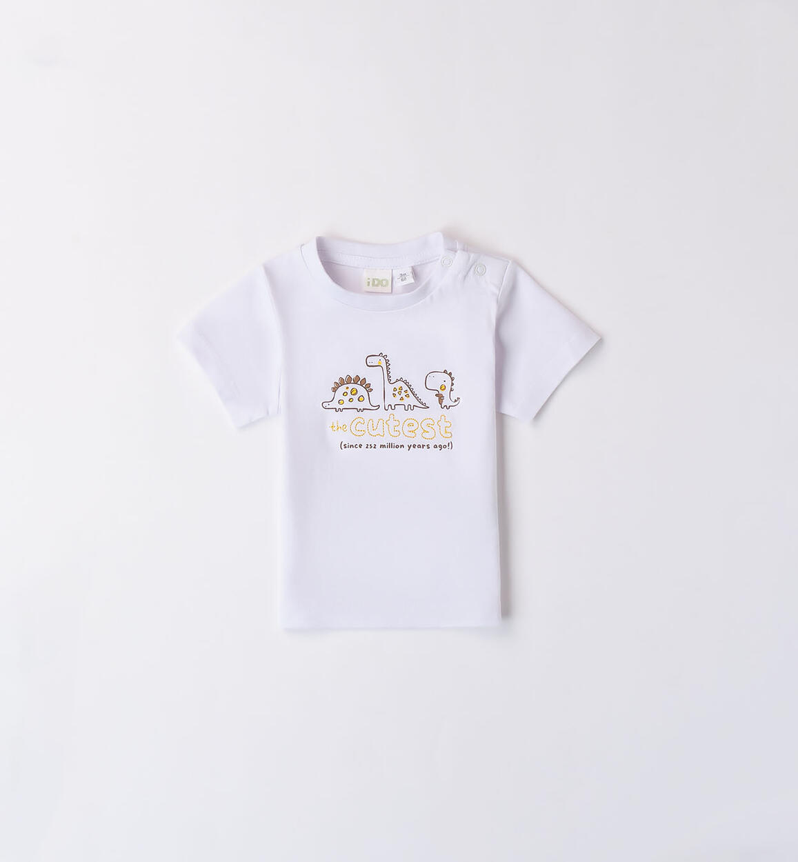 T-shirt bimbo con dinosauri BIANCO iDO