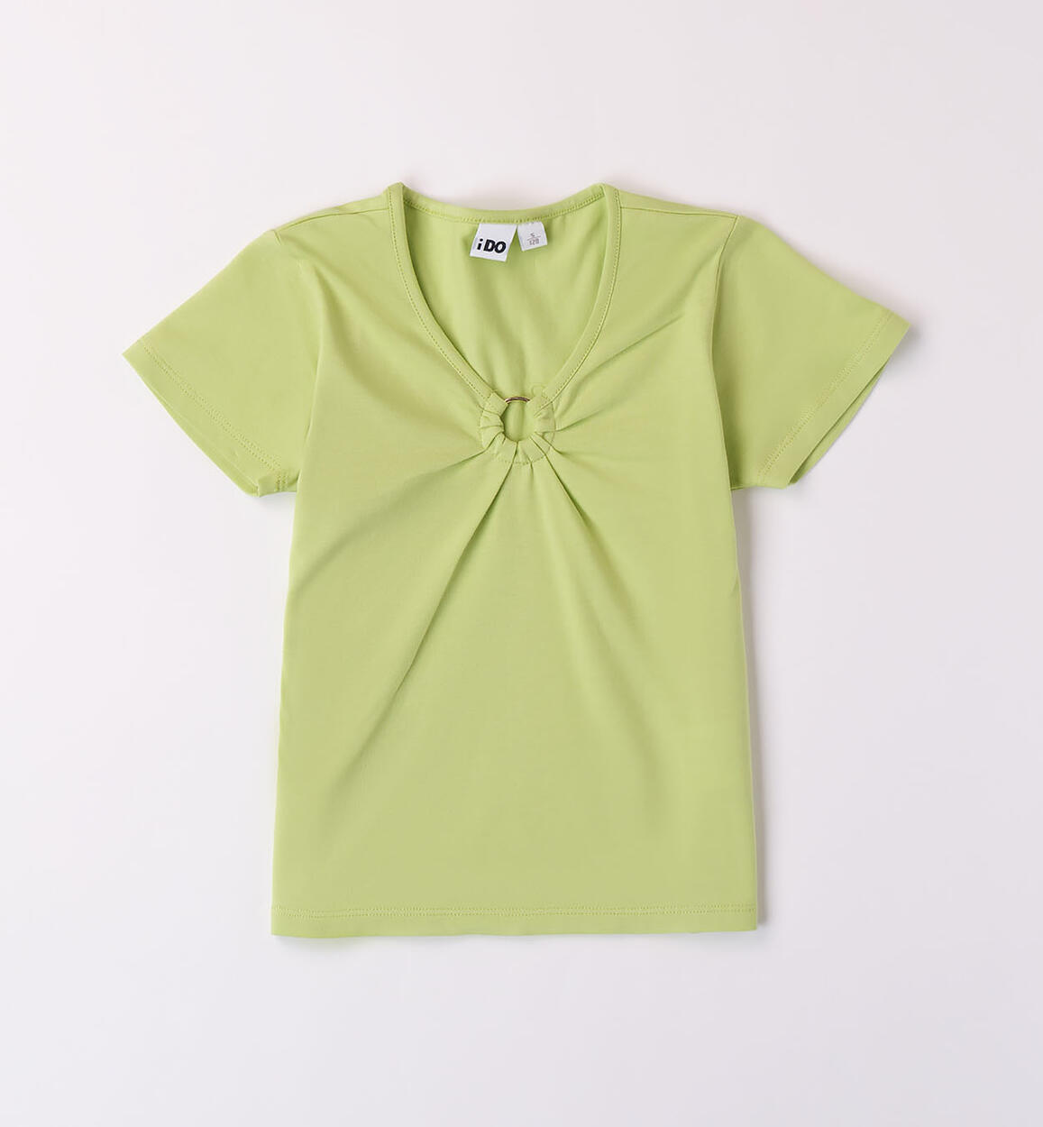 T-shirt con anello per ragazza VERDE iDO