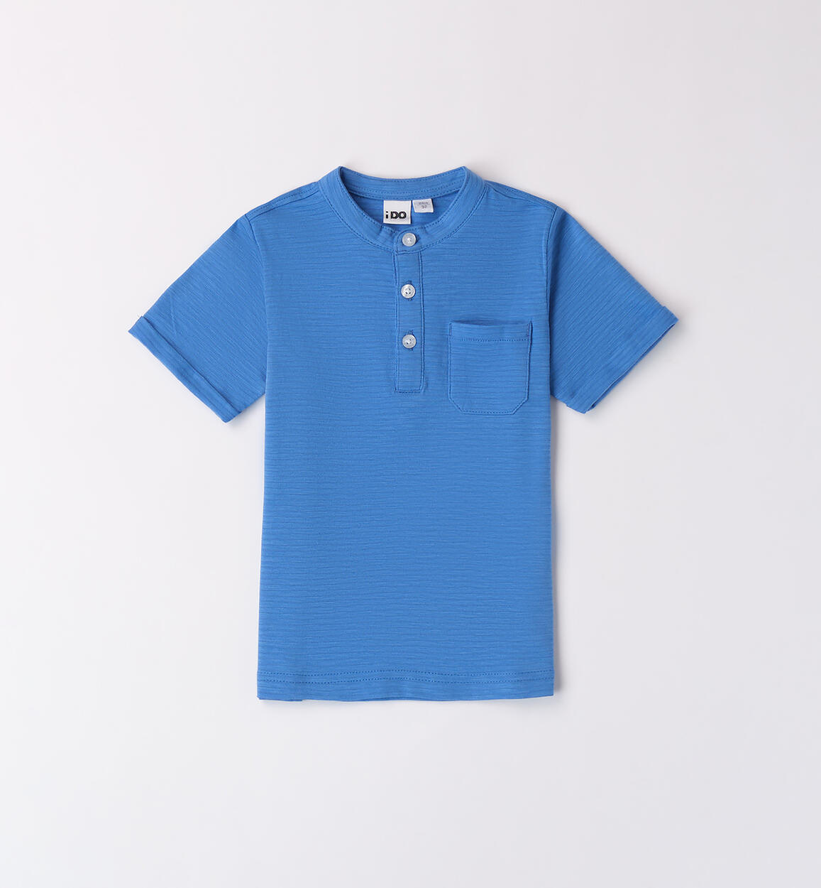 T-shirt con taschino AZZURRO iDO