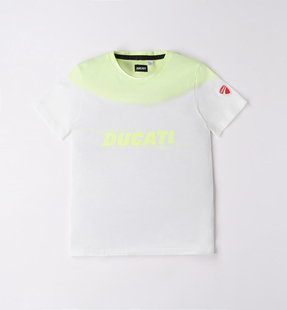 T-shirt Ducati bambino 100% cotone bicolor VERDE DUCATI