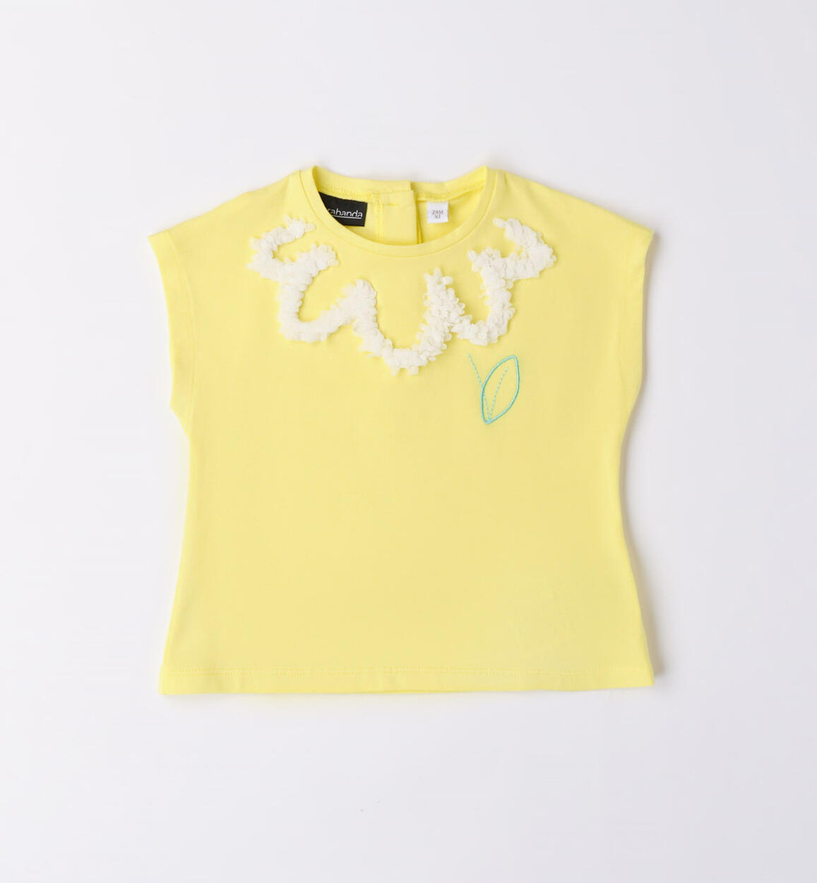 T-shirt fiore bambina GIALLO Sarabanda