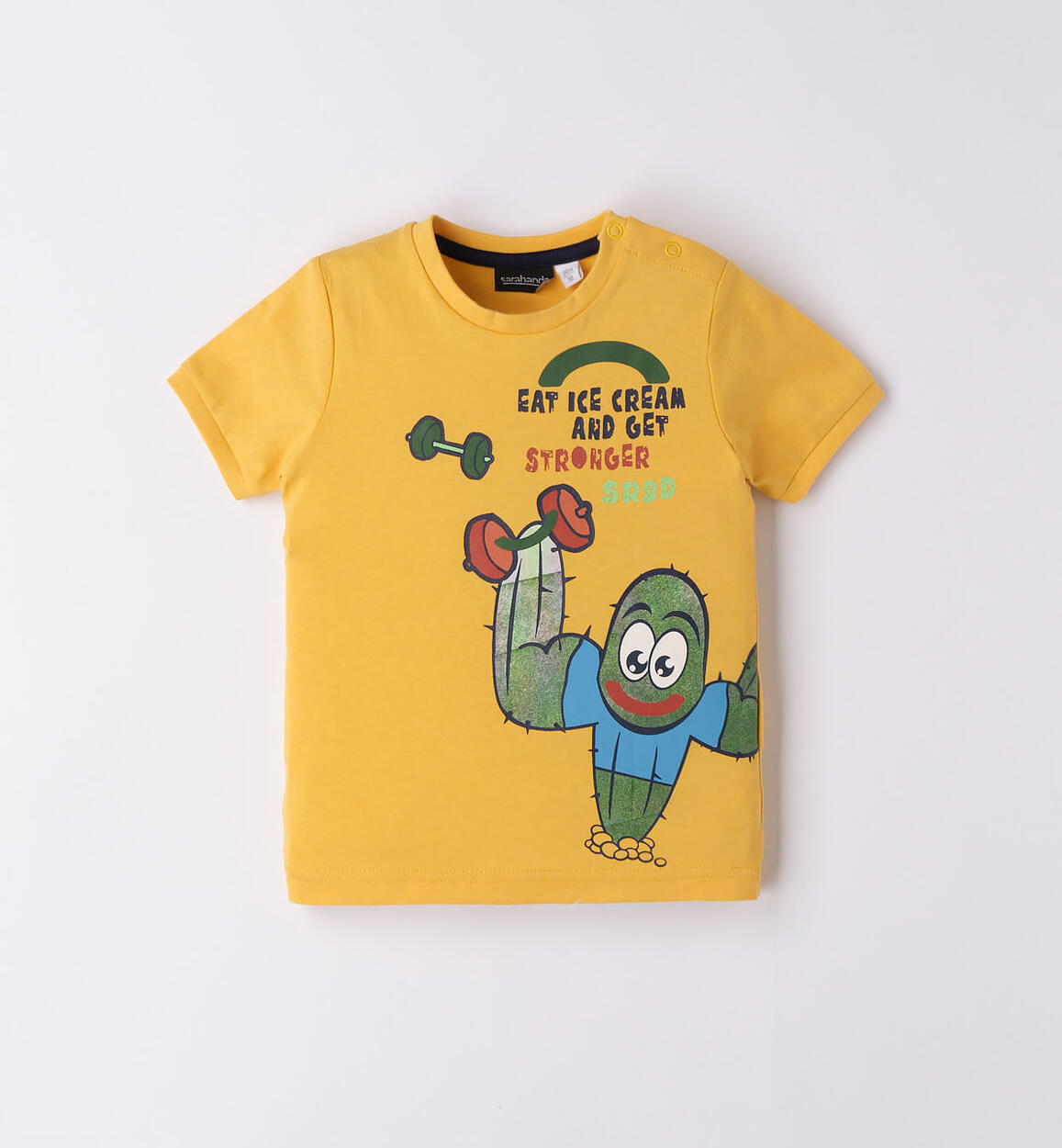 T-shirt jersey 100% cotone bambino GIALLO Sarabanda