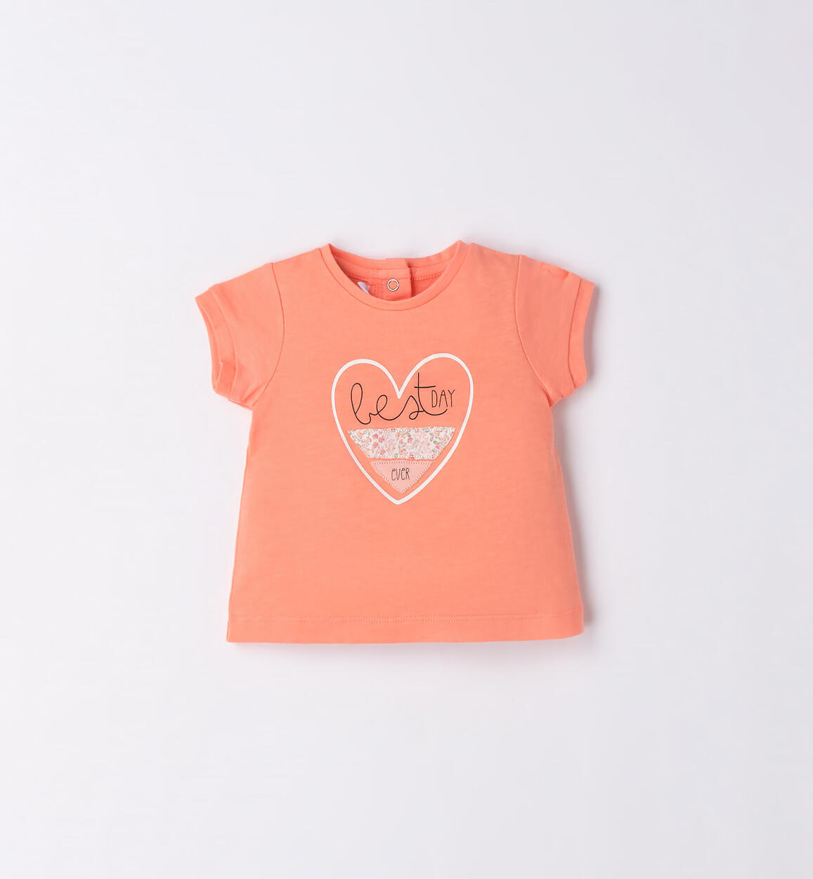 Minibanda mandarin orange T-shirt for baby girls, from 1 to 24 months ORANGE Minibanda