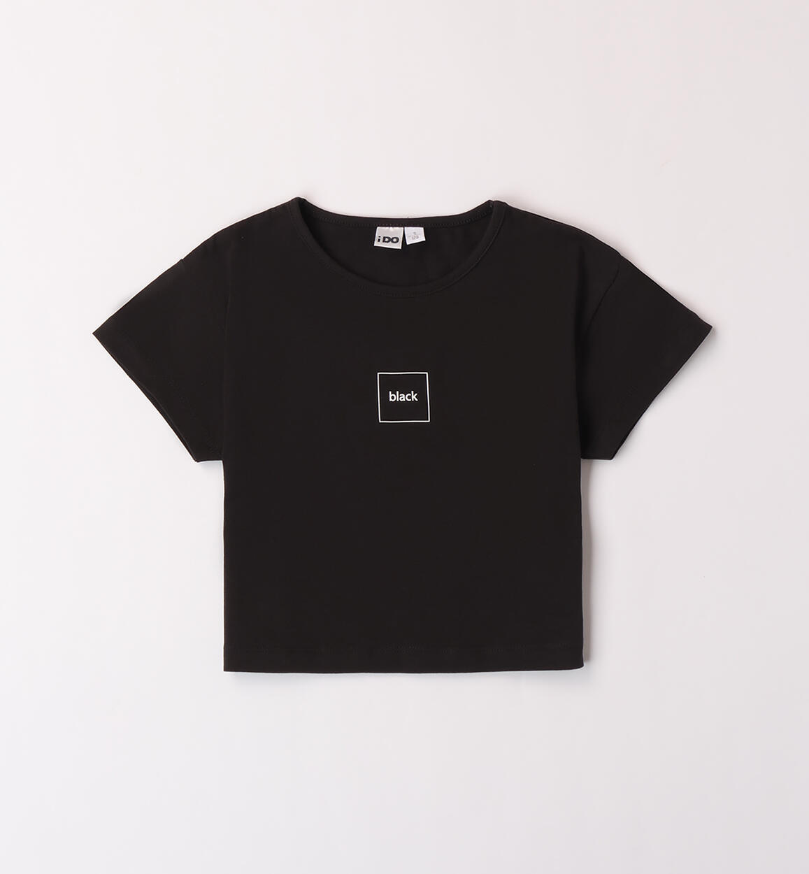 Black T-shirt for girls BLACK iDO